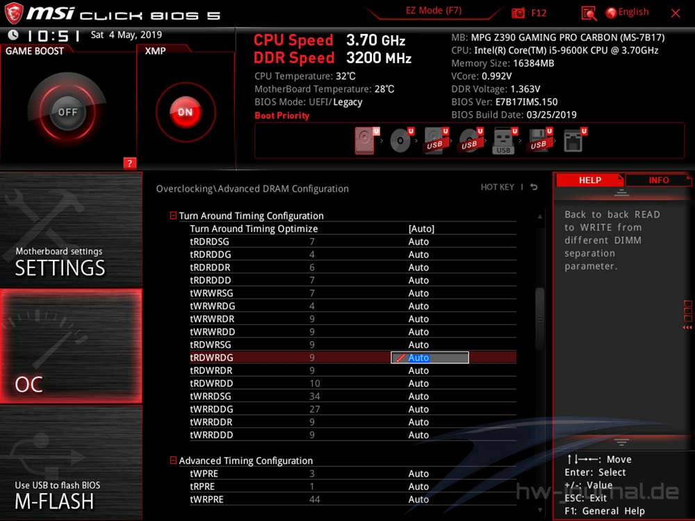 MSI MPG Z390 Gaming Pro Carbon Bios 26