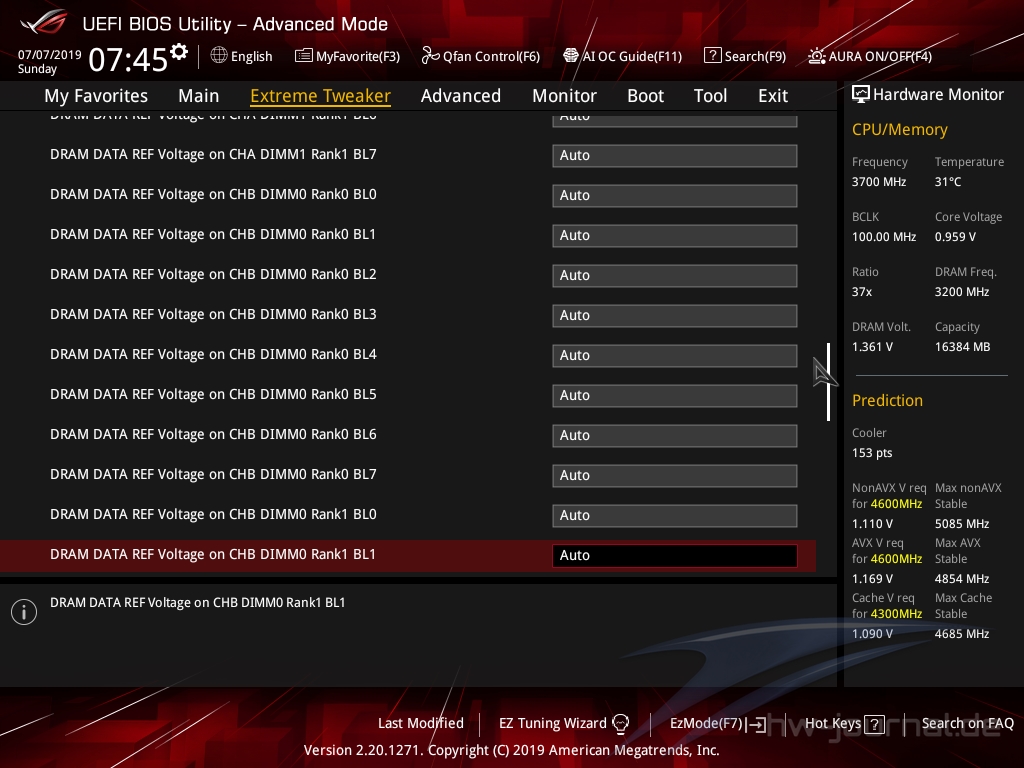 ASUS ROG Maximus XI Gene Bios 36