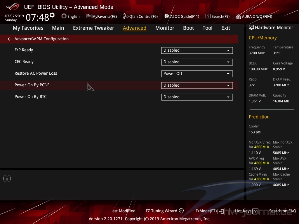 ASUS ROG Maximus XI Gene Bios 56