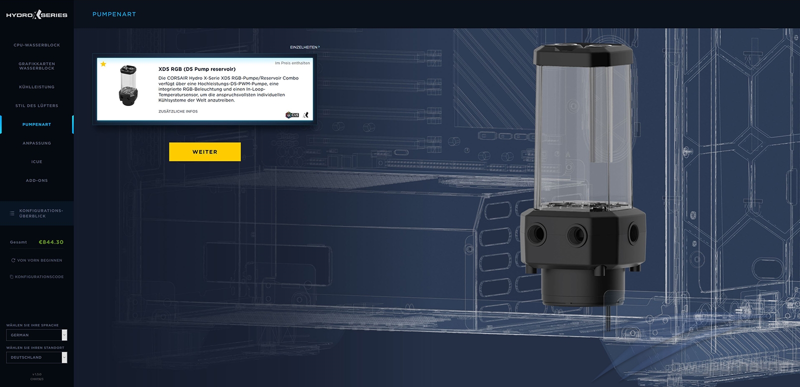 Corsair Custom Cooling Configurator 17