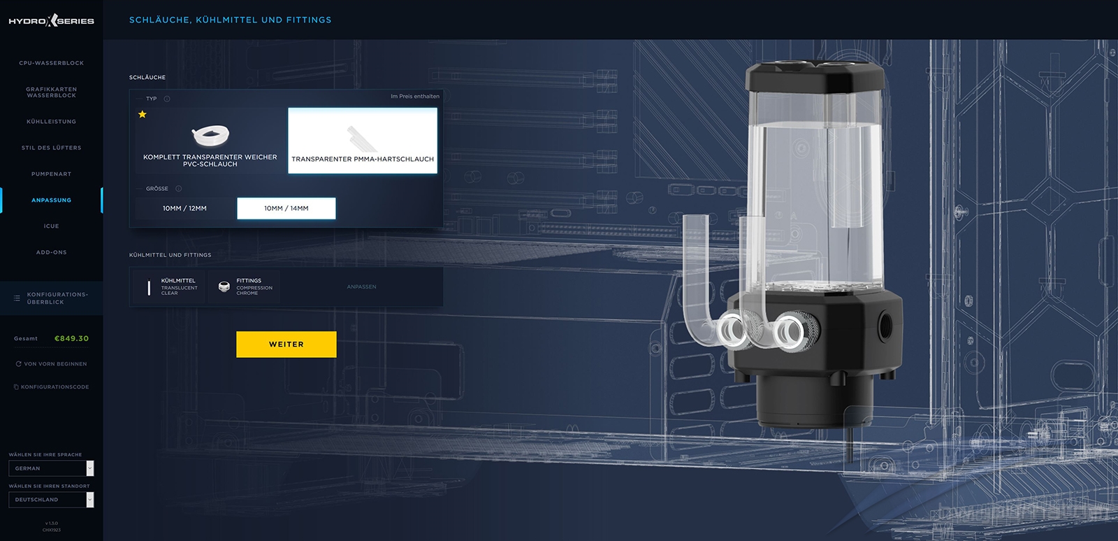 Corsair Custom Cooling Configurator 20