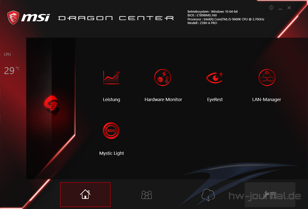 Msi dragon center не запускается